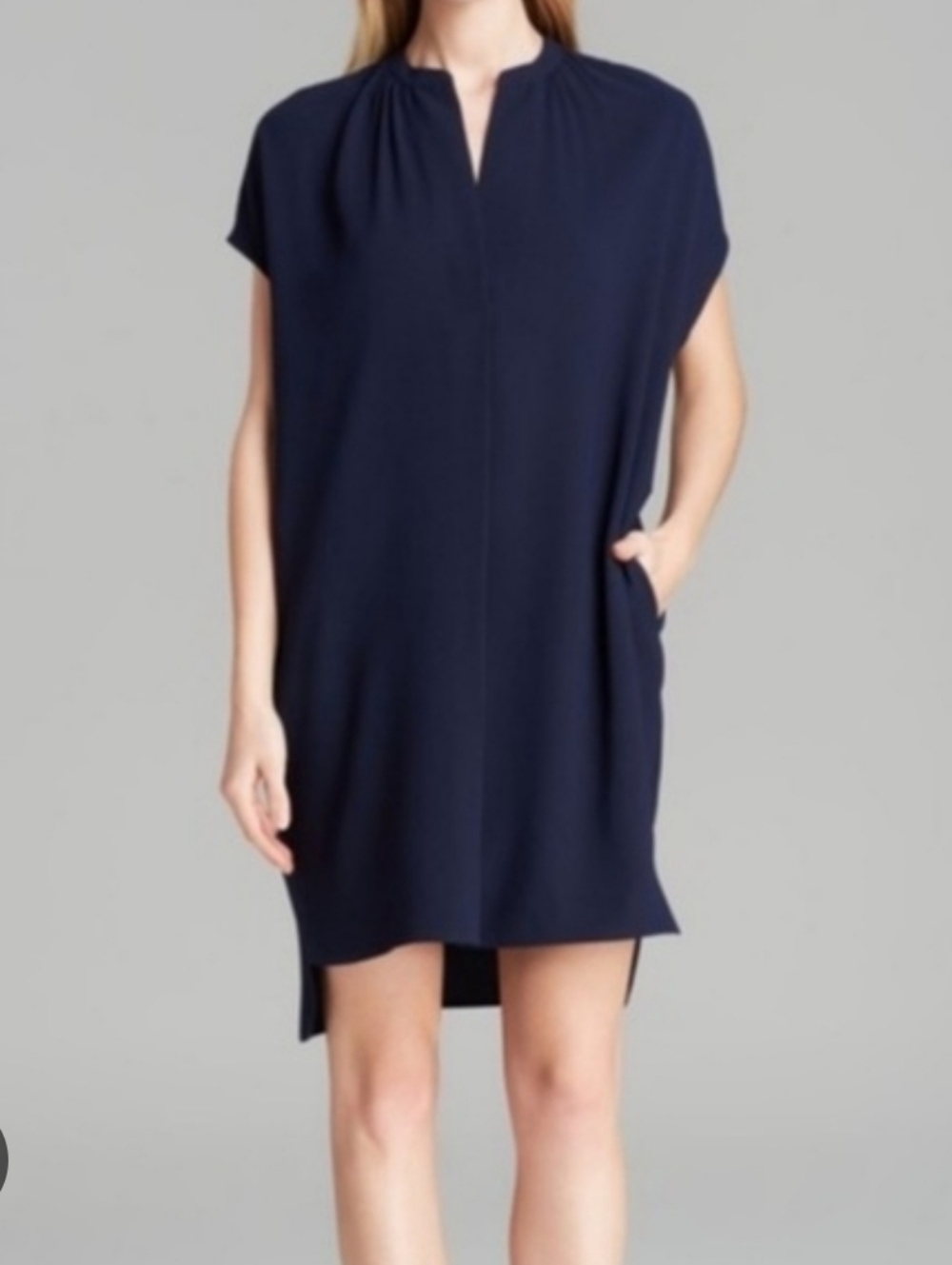 Vince navy tunic dress Sz S ( fits larger)